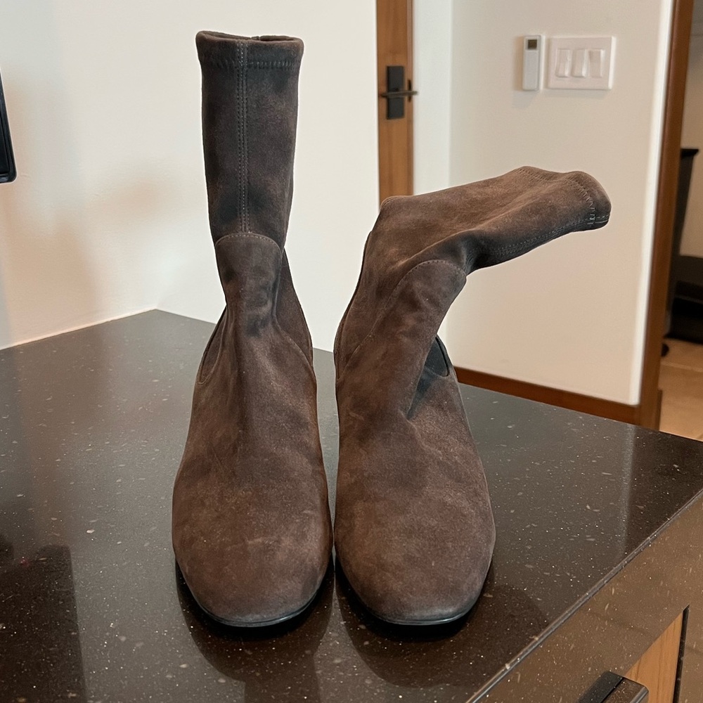 Brandie Stretch-suede Sock Boots